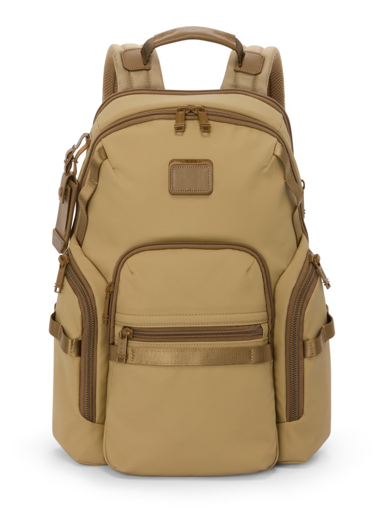 TUMI Navigation rugzak met 16 inch laptopvak Khaki - Deal