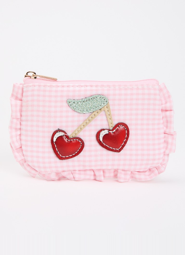 Mimi & Lula Cherry ritsportemonnee met ruitdessin
