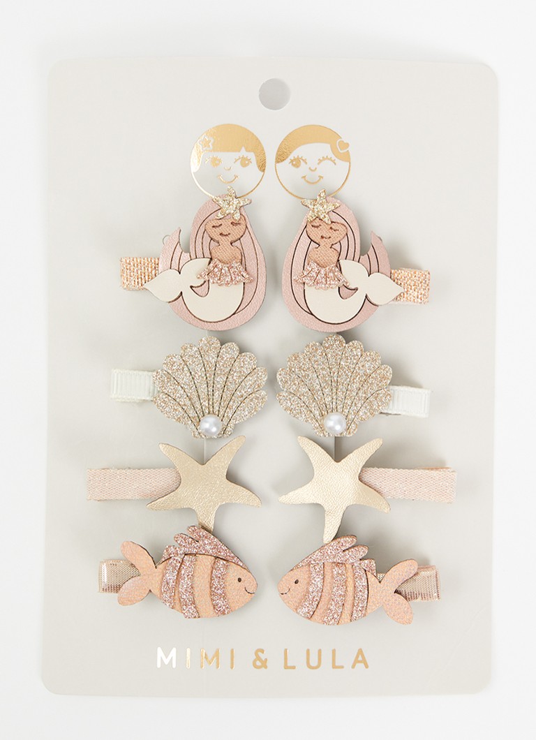 Mimi & Lula Meisjes Mermaid haarclip in set van 8
