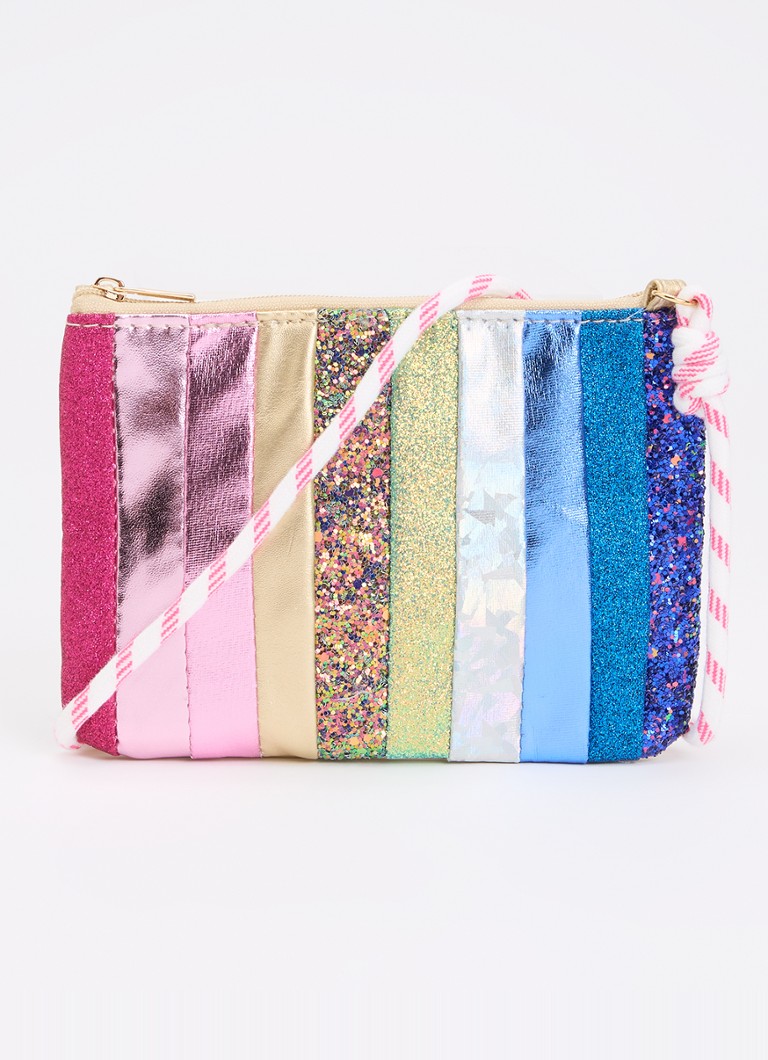 Mimi & Lula Meisjes Dancing Queen crossbodytas met glitter in de kleur Goud, maat: One Size