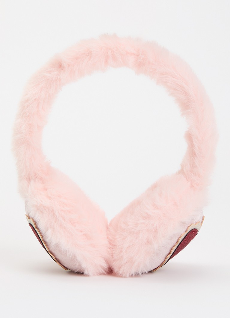 Mimi & Lula Meisjes Dreamy Hearts oorwarmers van imitatiebont