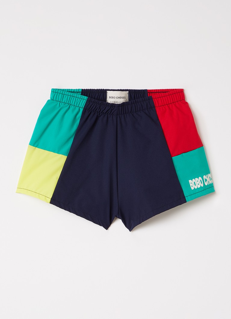 BOBO CHOSES Jongens Zwemshorts met logoprint in de kleur Donkerblauw, maat: 8-9Y=128