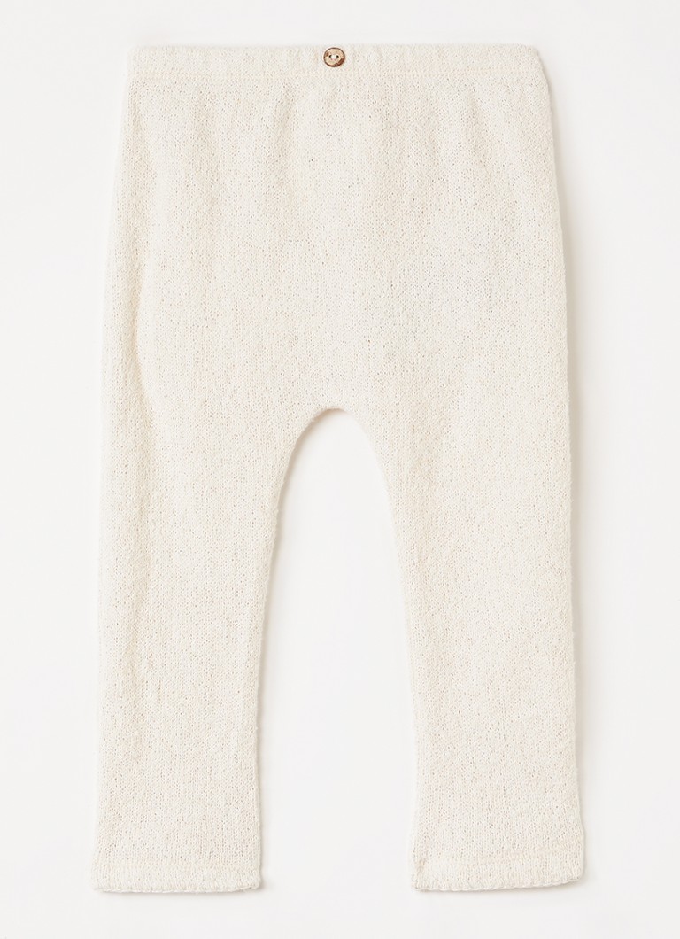 Play Up Jongens Grofgebreide legging van jersey in de kleur Gebroken wit, maat: 9M=74