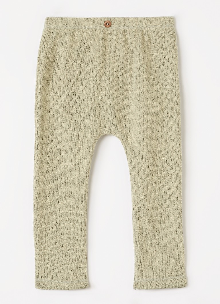 Play Up Jongens Grofgebreide legging van jersey in de kleur Groen, maat: 3M=62