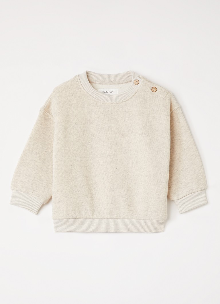 Play Up Meisjes Sweater met gemêleerd dessin in de kleur Creme, maat: 18M=86