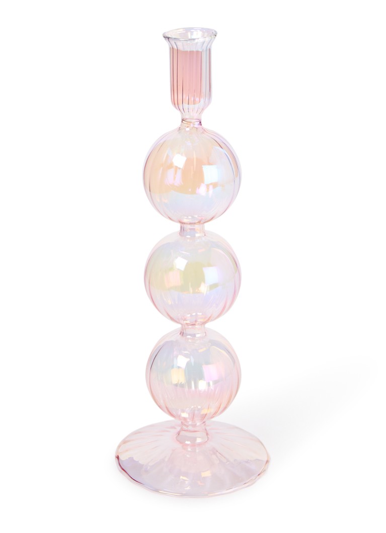 Vondels 3 Bubbles kandelaar 29 cm Lichtroze - Deal