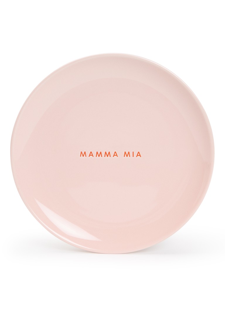 Vondels Mama Mia ontbijtbord 22 cm Roze - Deal