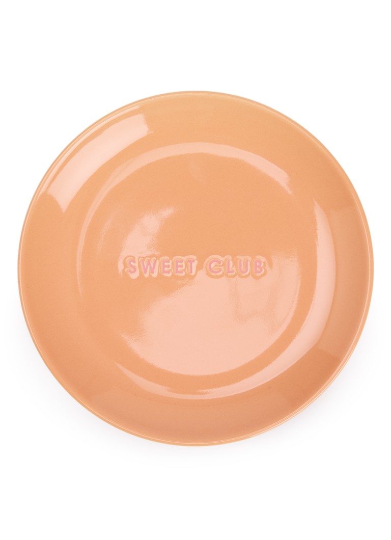 Vondels Sweet Club gebaksbordje 16 cm Oranje - Deal