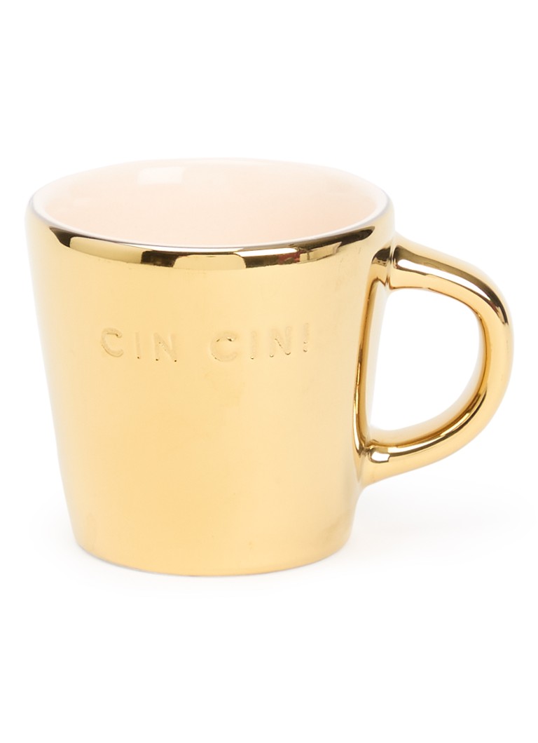Vondels Cin Cin! espressokopje 8 cl Goud - Deal