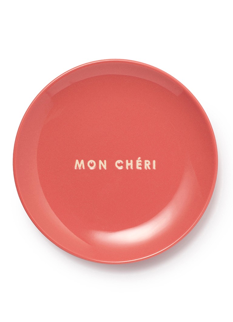 Vondels Mon Cheri gebaksbordje 16 cm Koraal - Deal