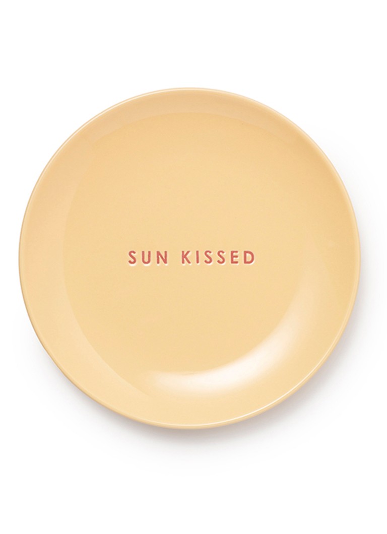 Vondels Kissed gebaksbordje 16 cm Geel - Deal