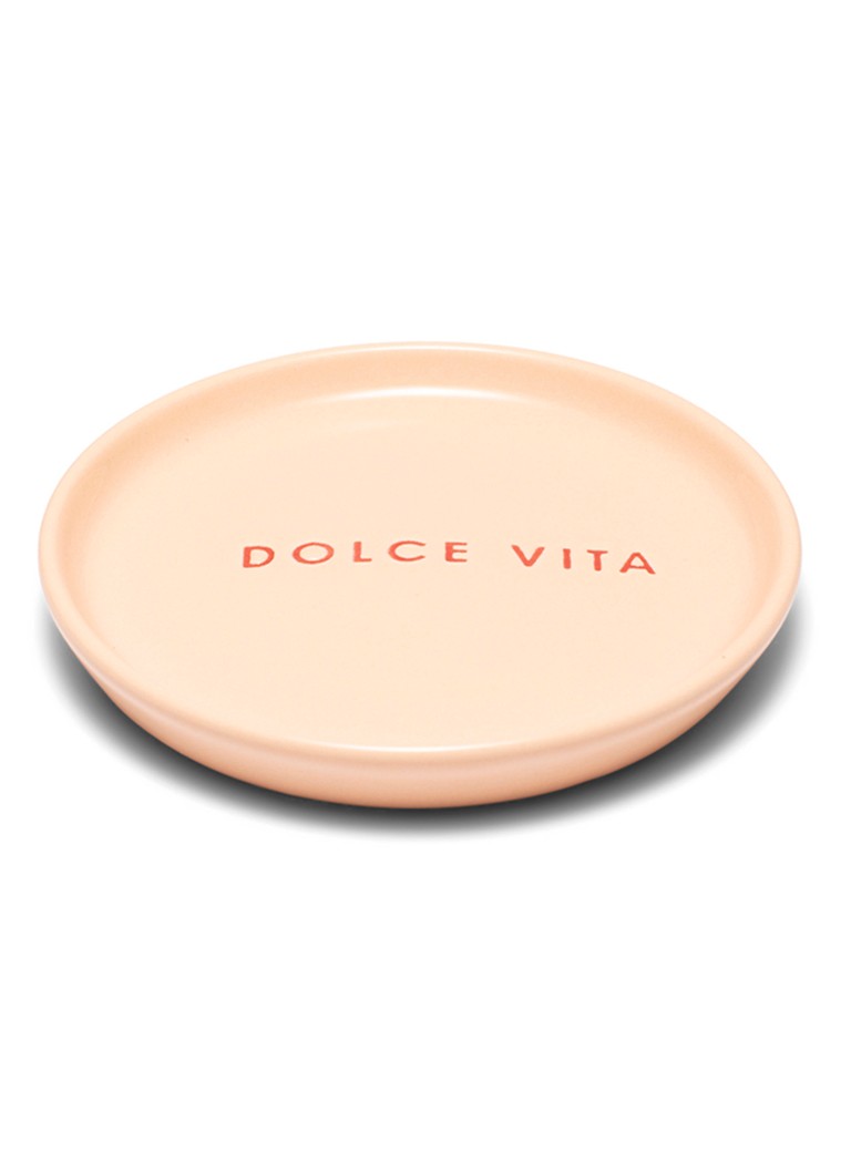 Vondels Dolce Vita gebaksbordje 8,5 cm Zalmroze - Deal