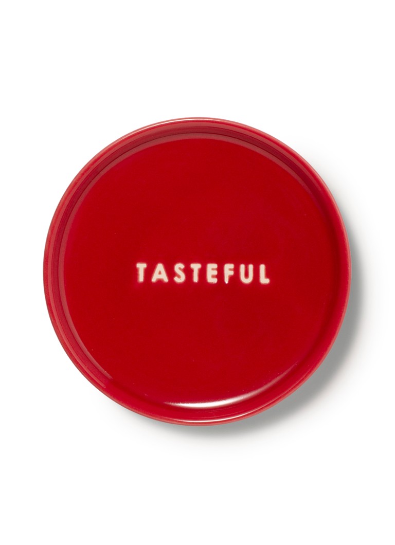 Vondels Tasteful gebaksbordje 8,5 cm Rood - Deal