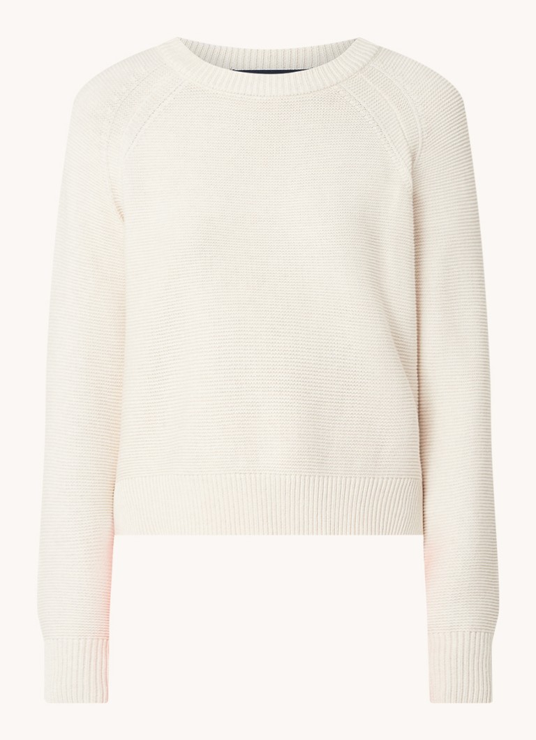 French Connection Dames Lilly grofgebreide trui met stretch in de kleur Beige