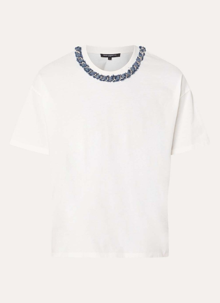 French Connection Dames Aliyana T-shirt met ronde hals in de kleur Wit
