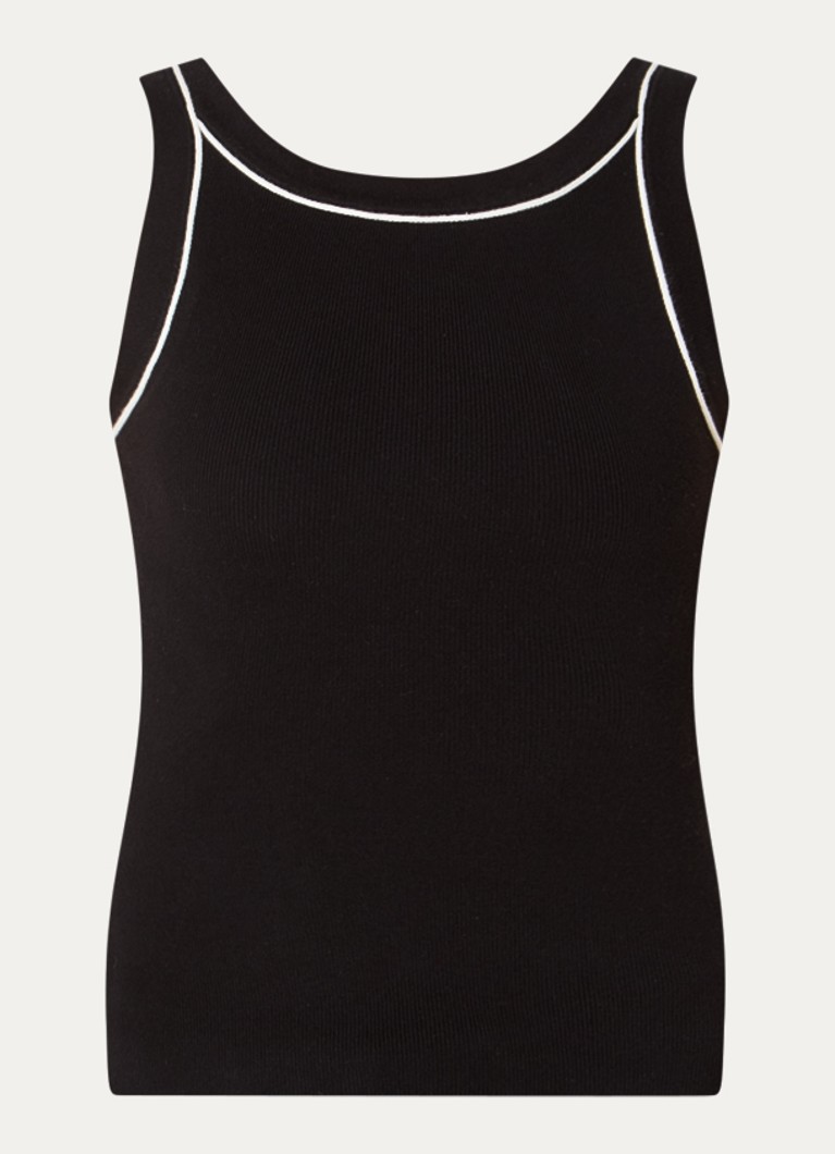 French Connection Dames Mozza top met stretch in de kleur Zwart