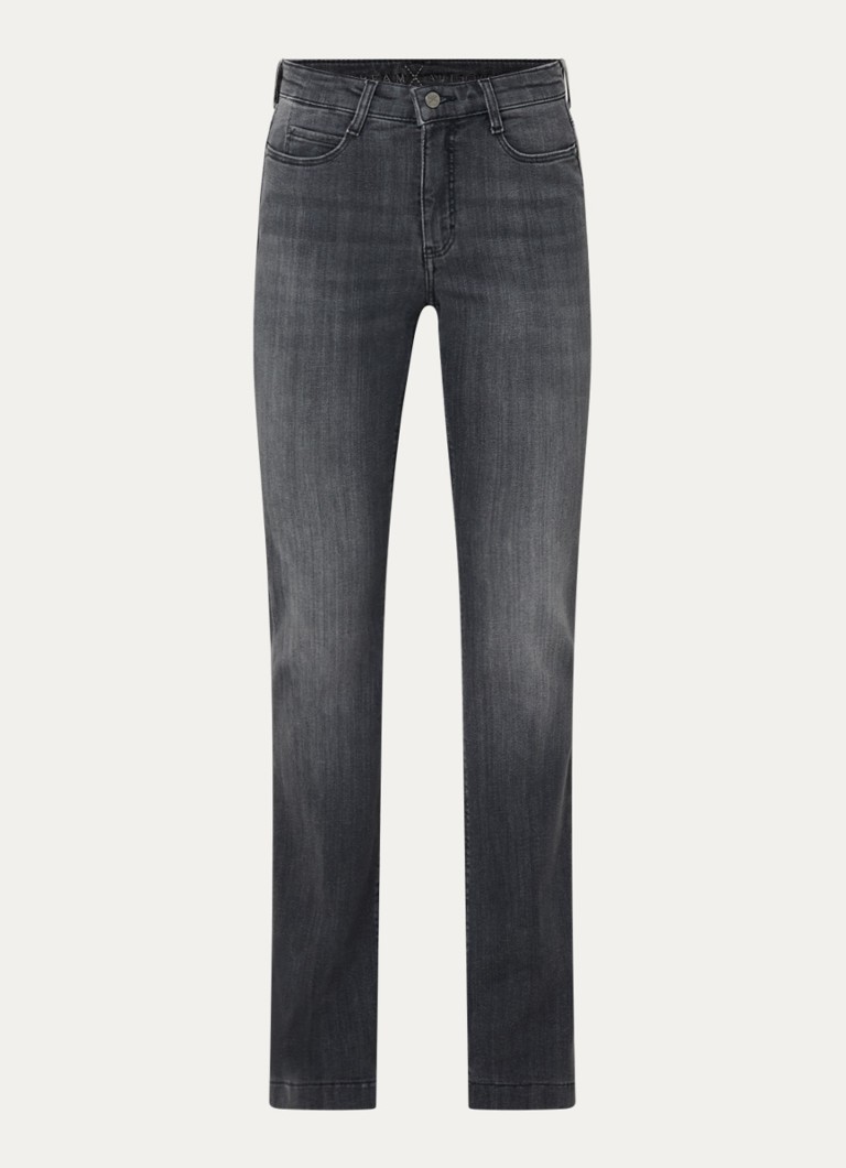 MAC Jeans Dames Dream mid waist flared jeans met stretch in de kleur Antraciet