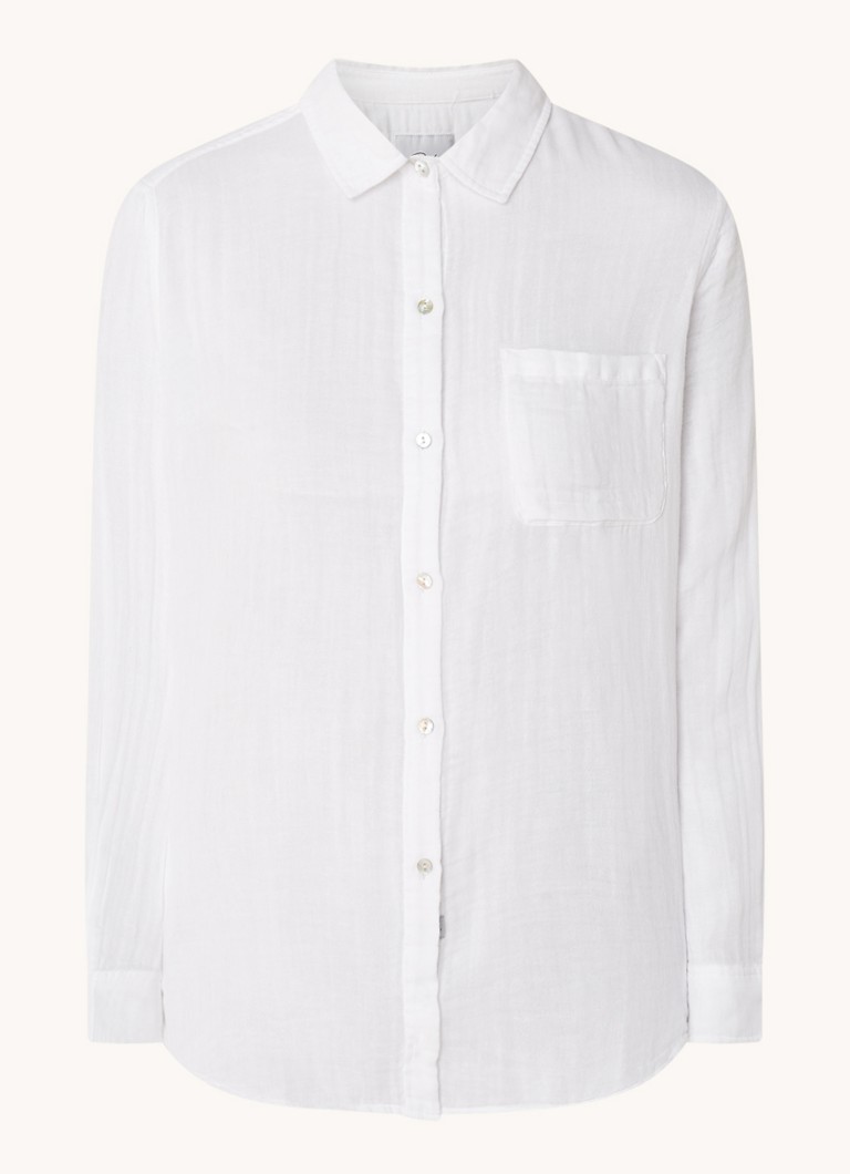 Rails Dames Ellis blouse van katoen met borstzak in de kleur Wit