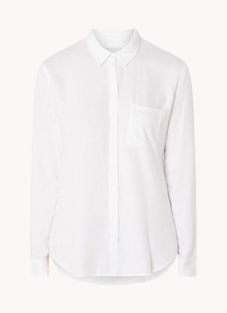 Rails Dames Hunter blouse met borstzak in de kleur Gebroken wit