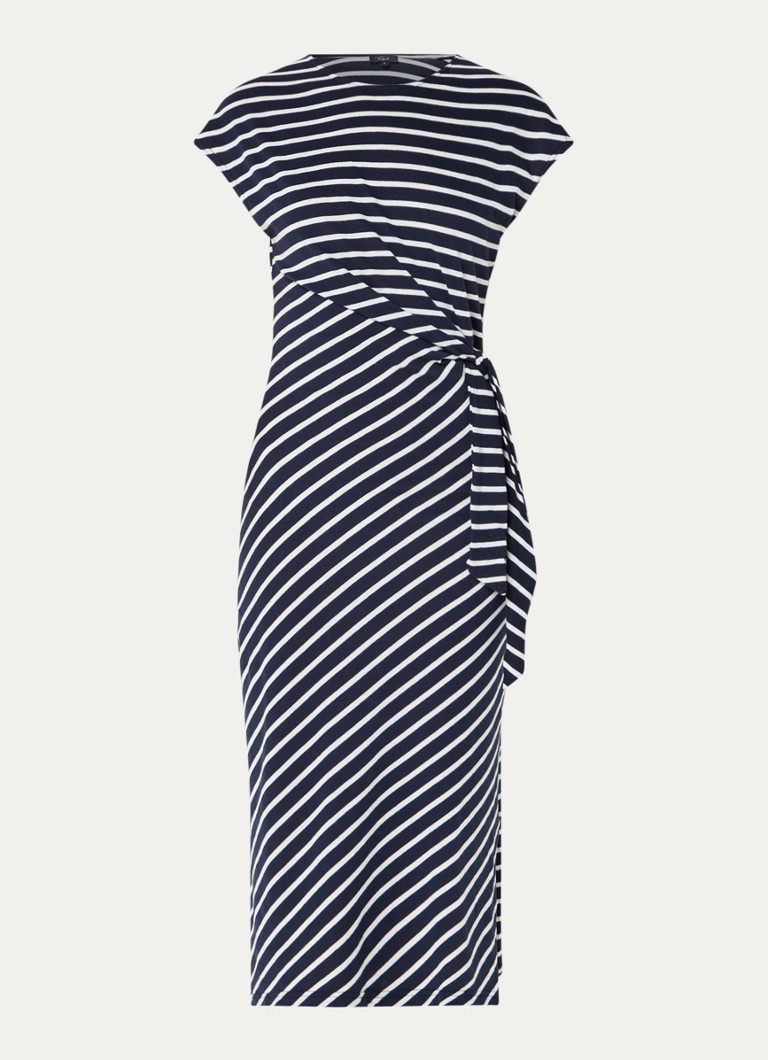 Rails Dames Selah midi jurk met streepprint in de kleur Donkerblauw