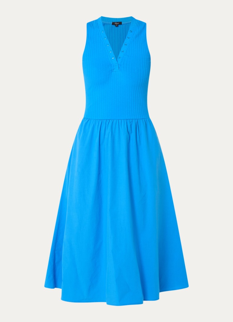 Rails Dames Currant midi jurk met steekzakken in de kleur Kobaltblauw