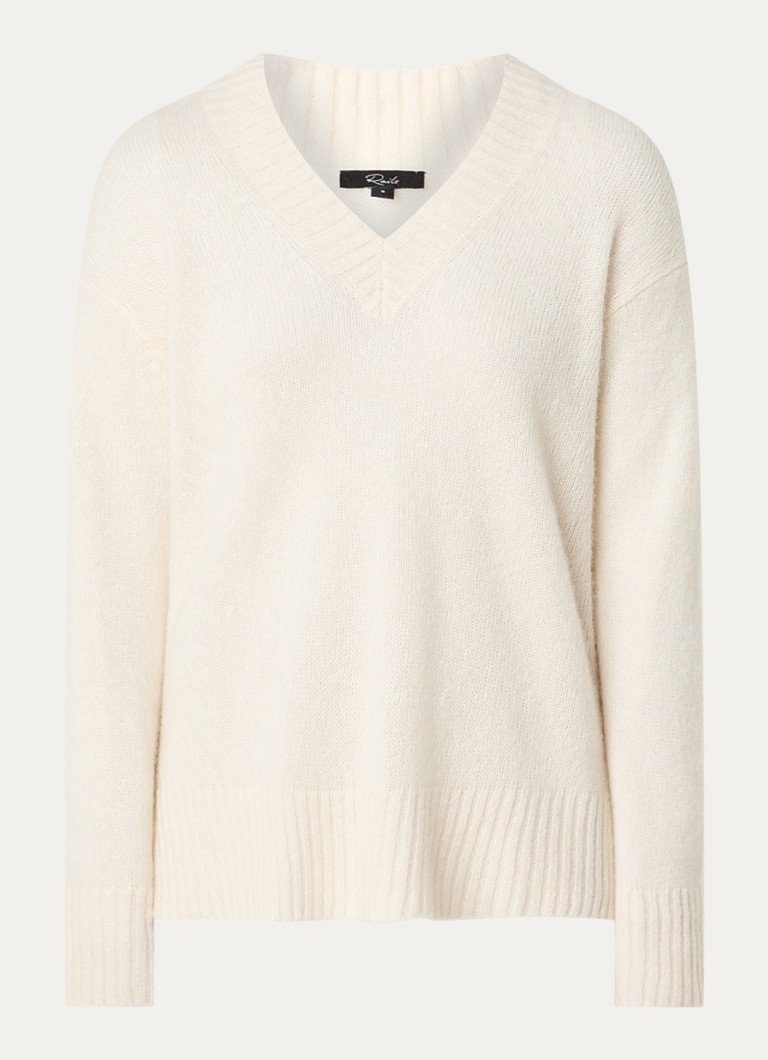 Rails Dames Gisella fijngebreide trui in kasjmierblend in de kleur Creme