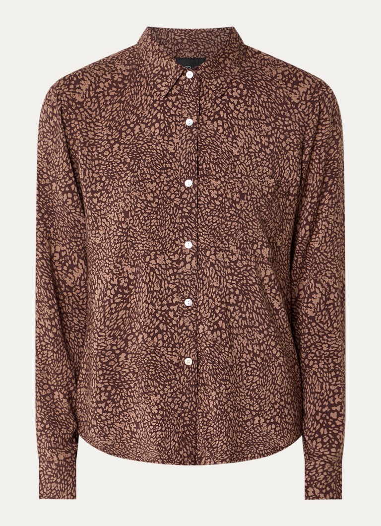 Rails Dames Josephine blouse met print in de kleur Bruin