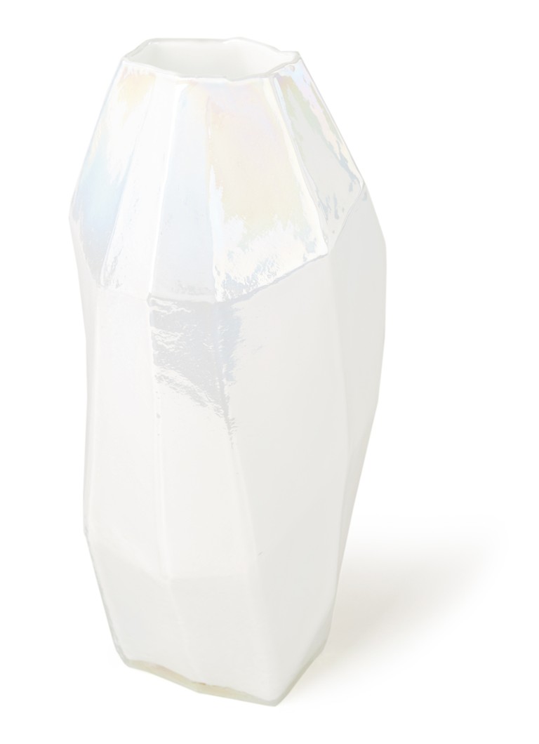 POLSPOTTEN Graphic Luster M vaas 30 cm Wit - Deal