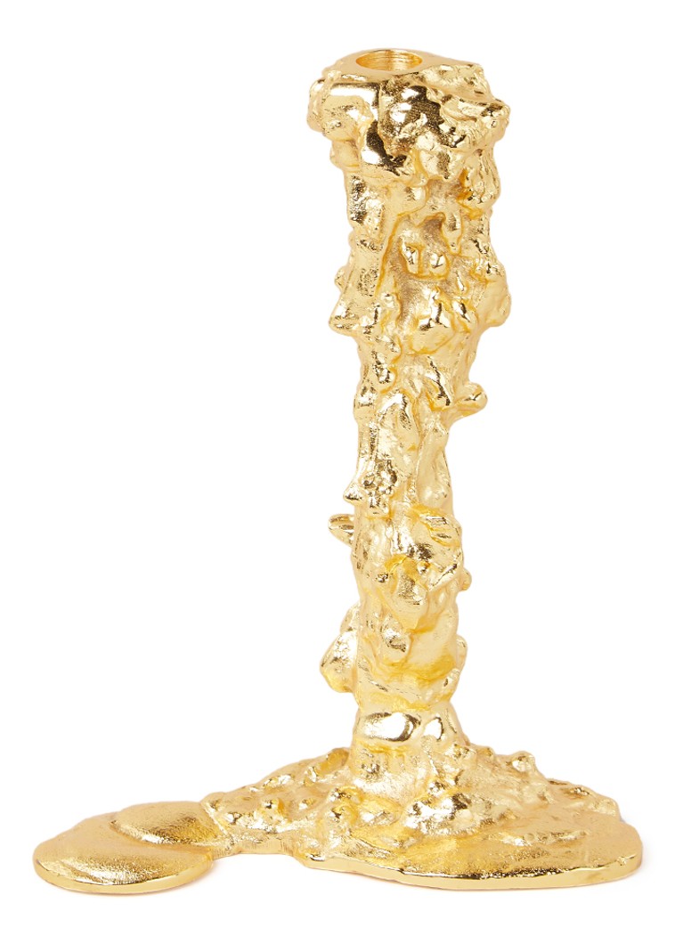 POLSPOTTEN Drip kandelaar 24 cm Goud - Deal