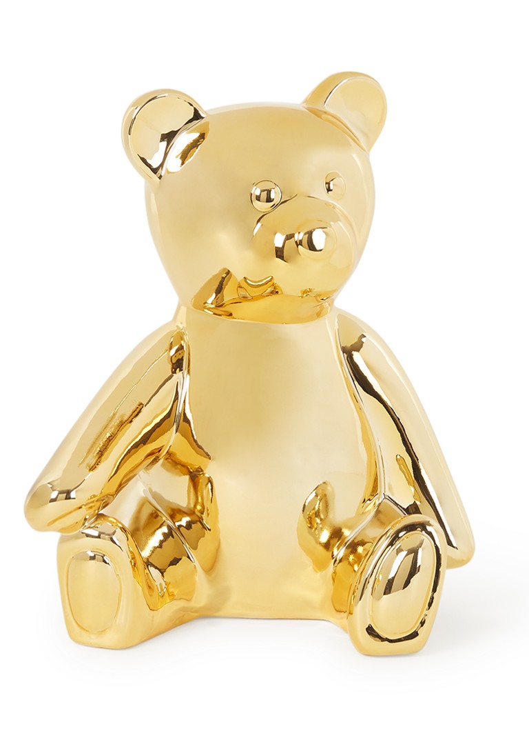 POLSPOTTEN Spaarpot teddy 25 cm Goud - Deal