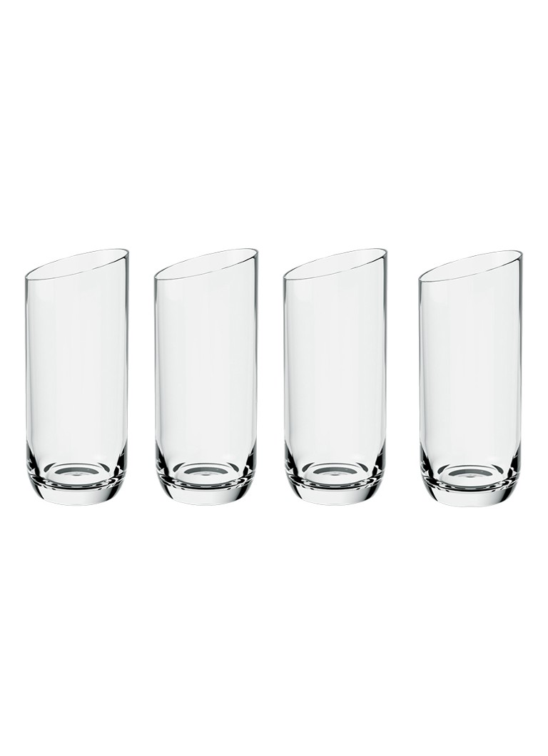 Villeroy & Boch NewMoon longdrinkglas 37 cl set van 4 Transparant - Deal