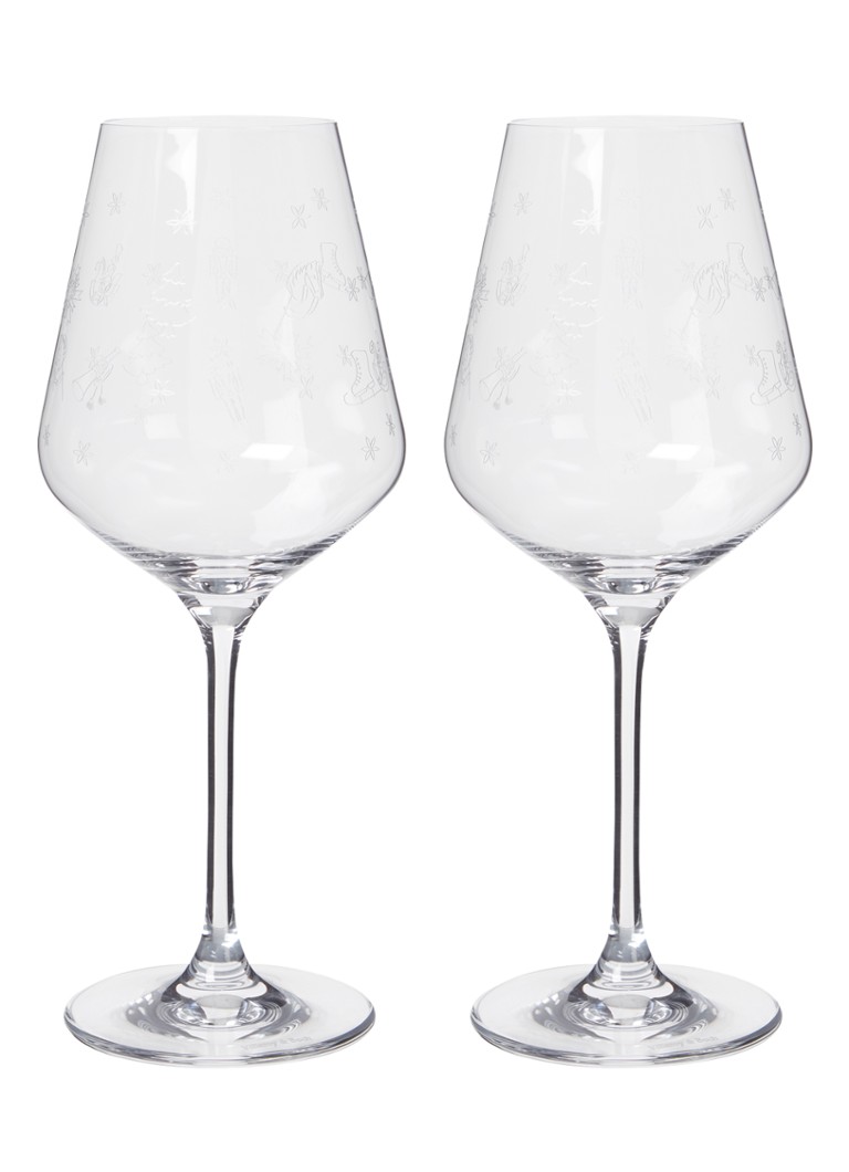 Villeroy & Boch Toy's Delight rode wijnglas 20 cl set van 2 Transparant - Deal