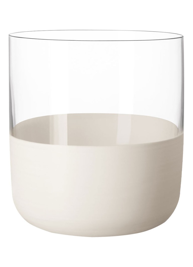 Villeroy & Boch Manufacture Rock blanc borrelglas set van 4 Transparant