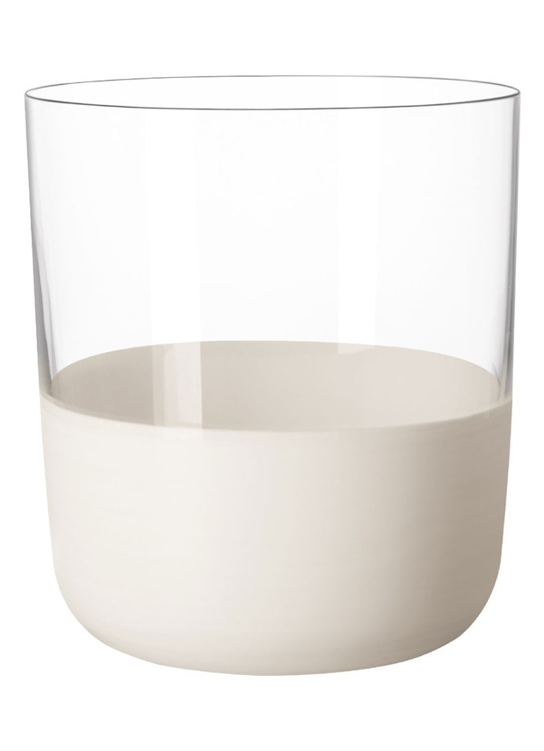 Villeroy & Boch Manufacture Rock blanc whiskeyglas set van 4 Transparant