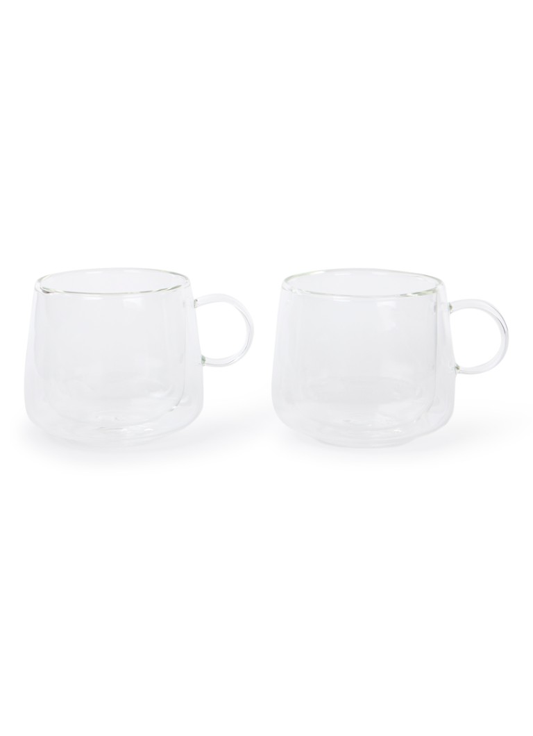 Villeroy & Boch Dubbelwandig koffie- en theeglas 18 cl set van 2 Transparant