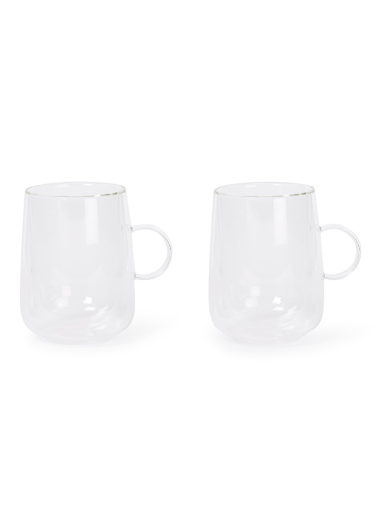 Villeroy & Boch Dubbelwandig latte macchiato glas 36 cl set van 2 Transparant