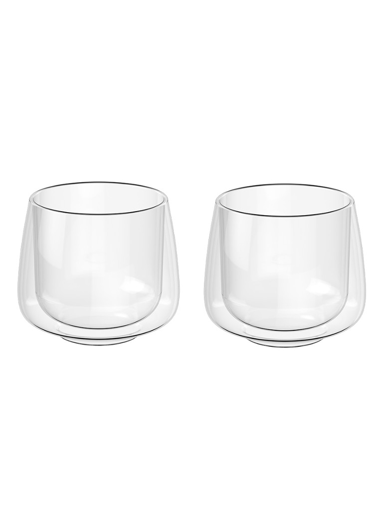 Villeroy & Boch Artesano dubbelwandig cappuccinoglas 25 cl set van 2 Transparant