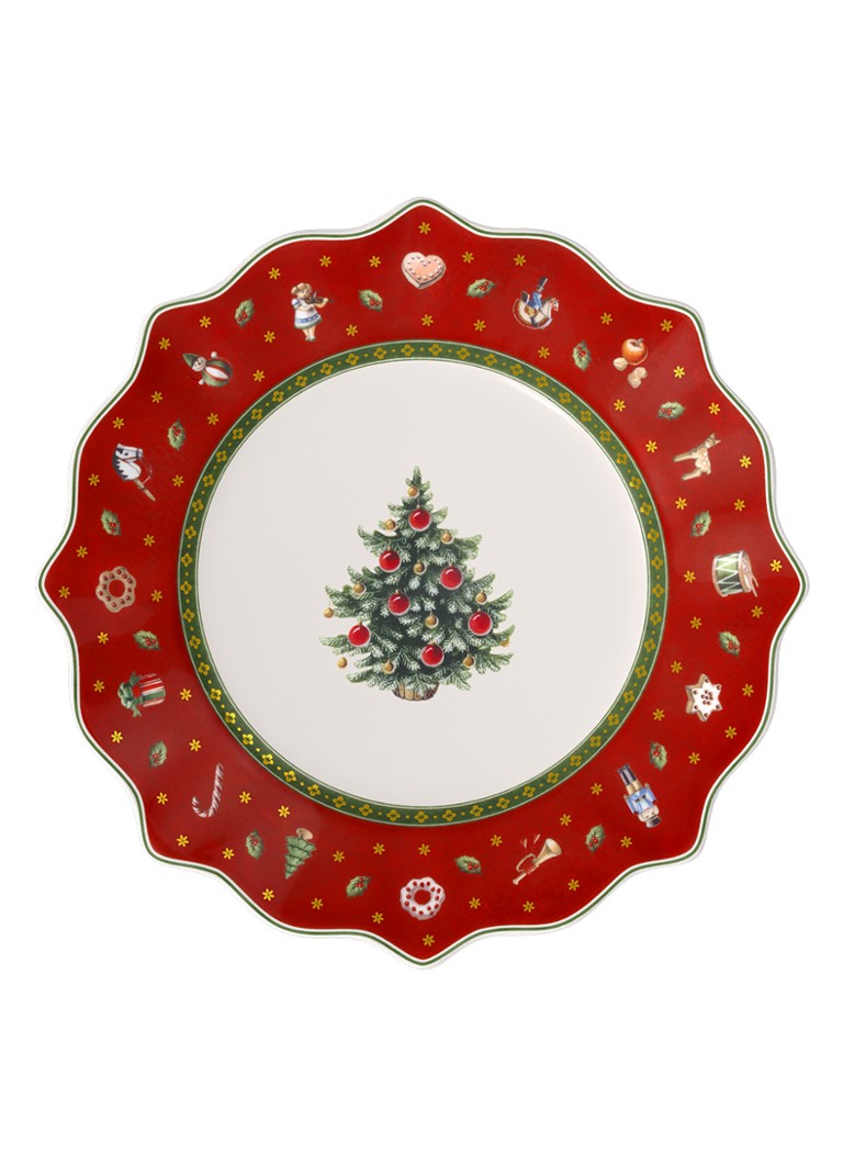 Villeroy & Boch Toy's Delight Kerst dinerbord 24 cm Steenrood - Deal