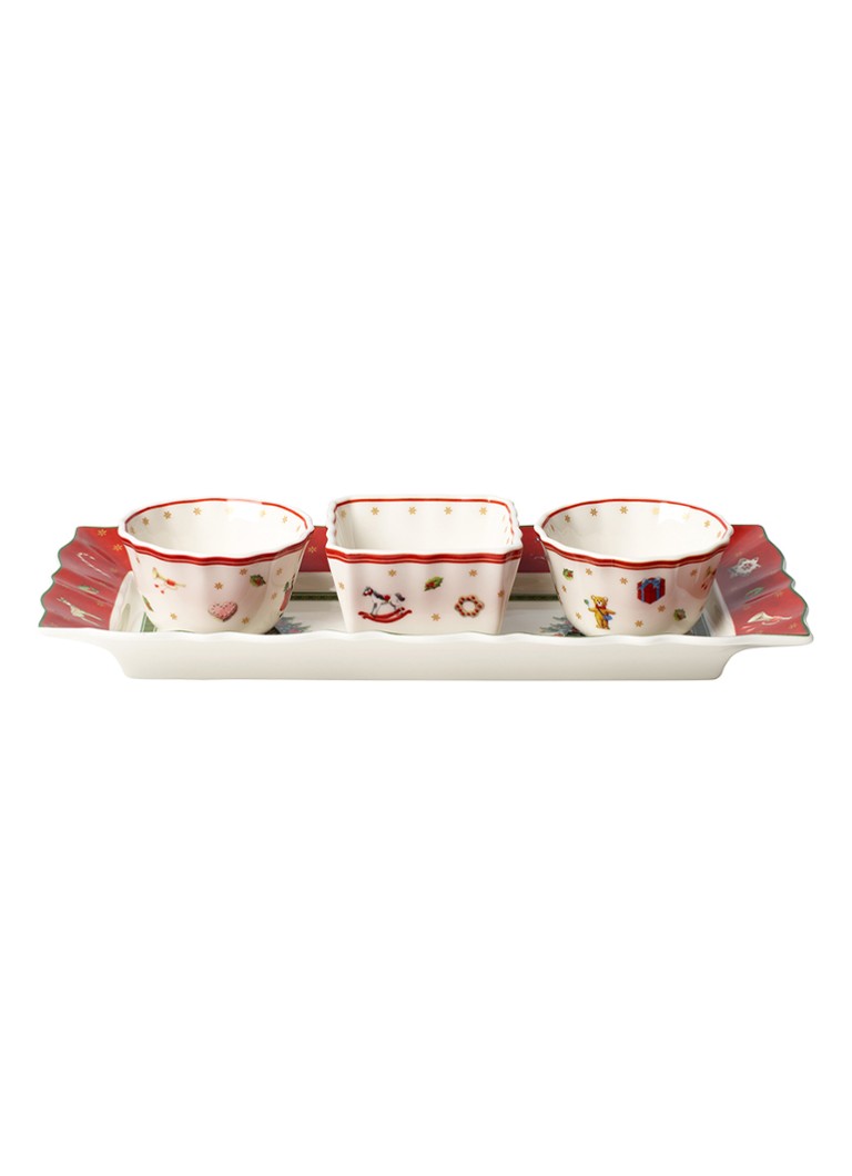 Villeroy & Boch Toy's Delight partyschaal set van 4 Steenrood - Deal