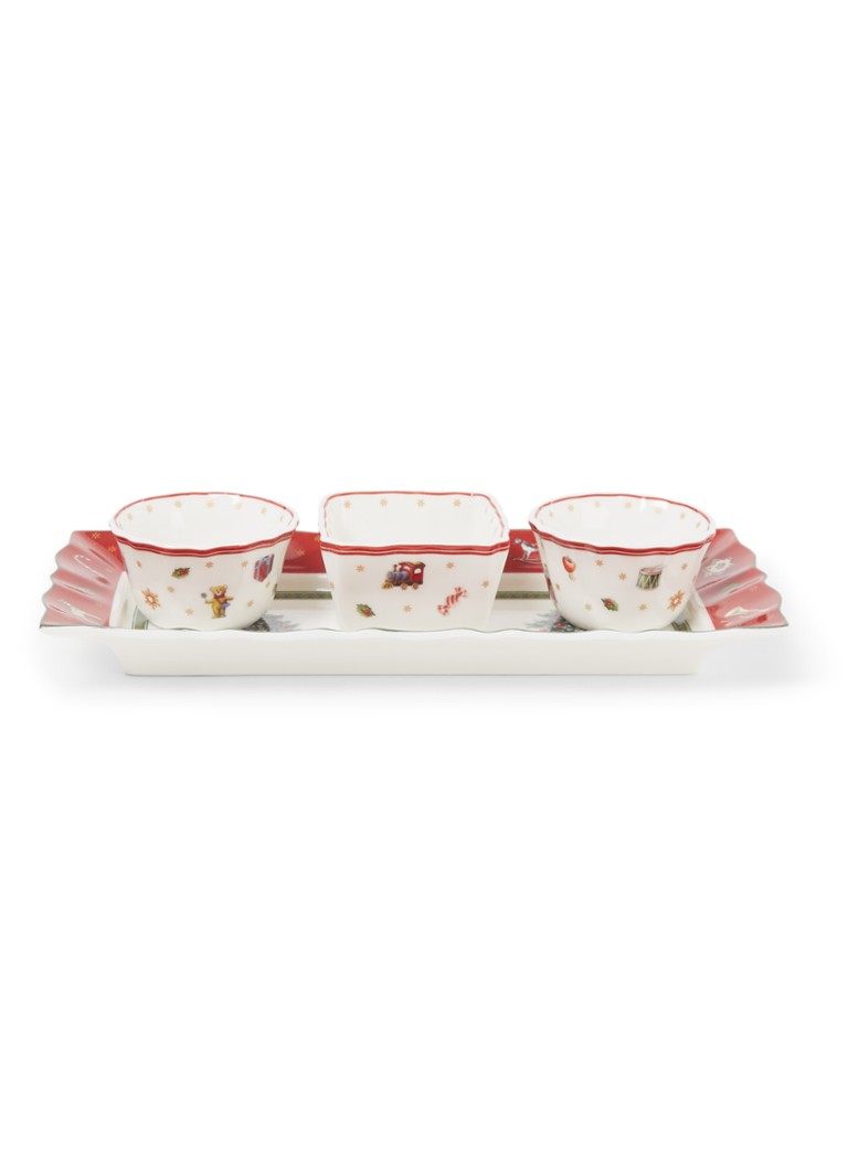 Villeroy & Boch Toy's Delight partyschaal set van 4 Steenrood - Deal