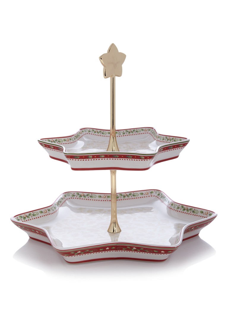 Villeroy & Boch Winter Bakery Delight Kerst etagère 27 cm Gebroken wit - Deal