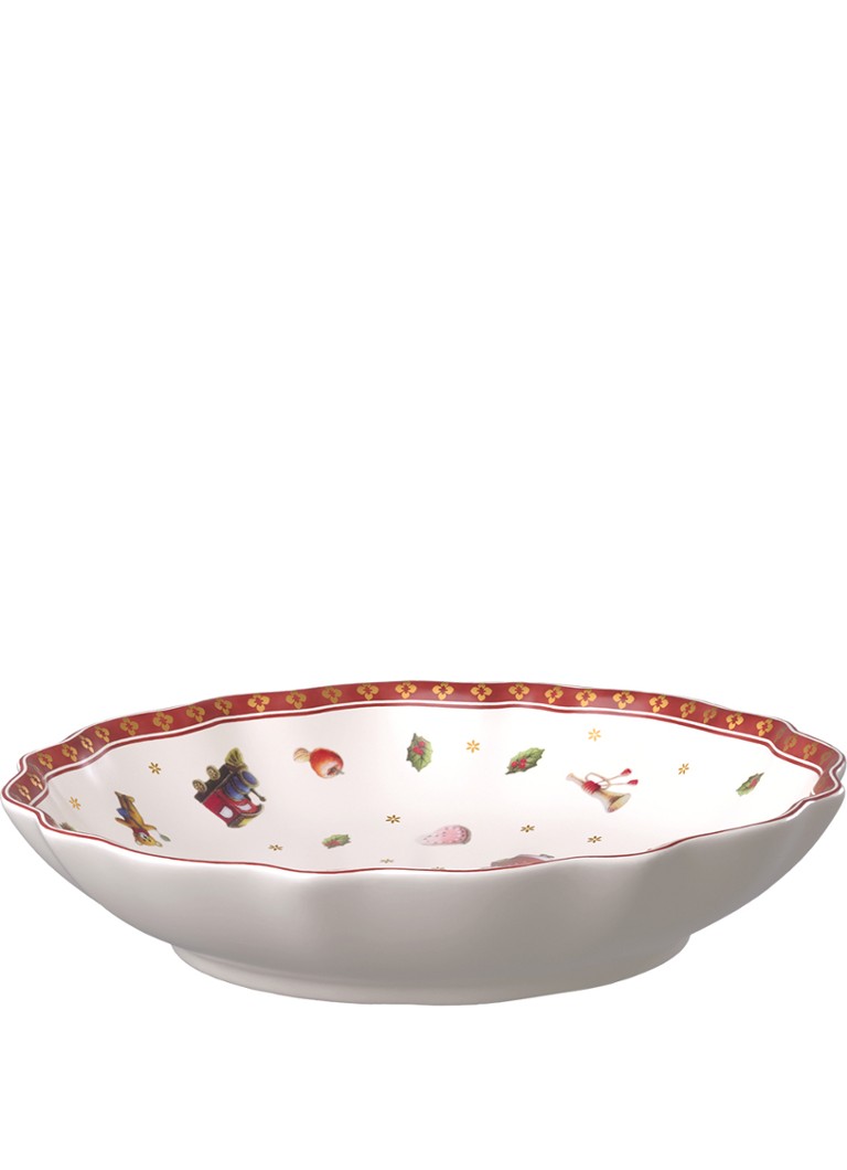 Villeroy & Boch Toys Delight kerst serveerschaal 16 cm Steenrood - Deal