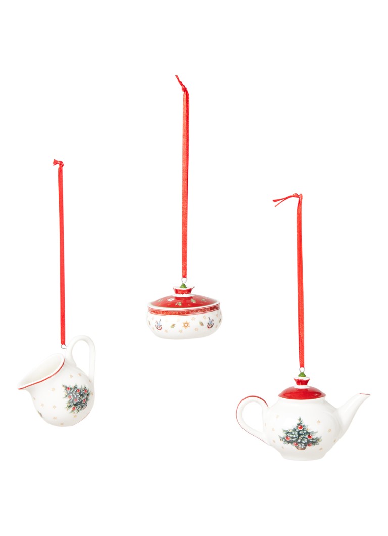 Villeroy & Boch Koffieset kersthanger 3-delig Gebroken wit - Deal