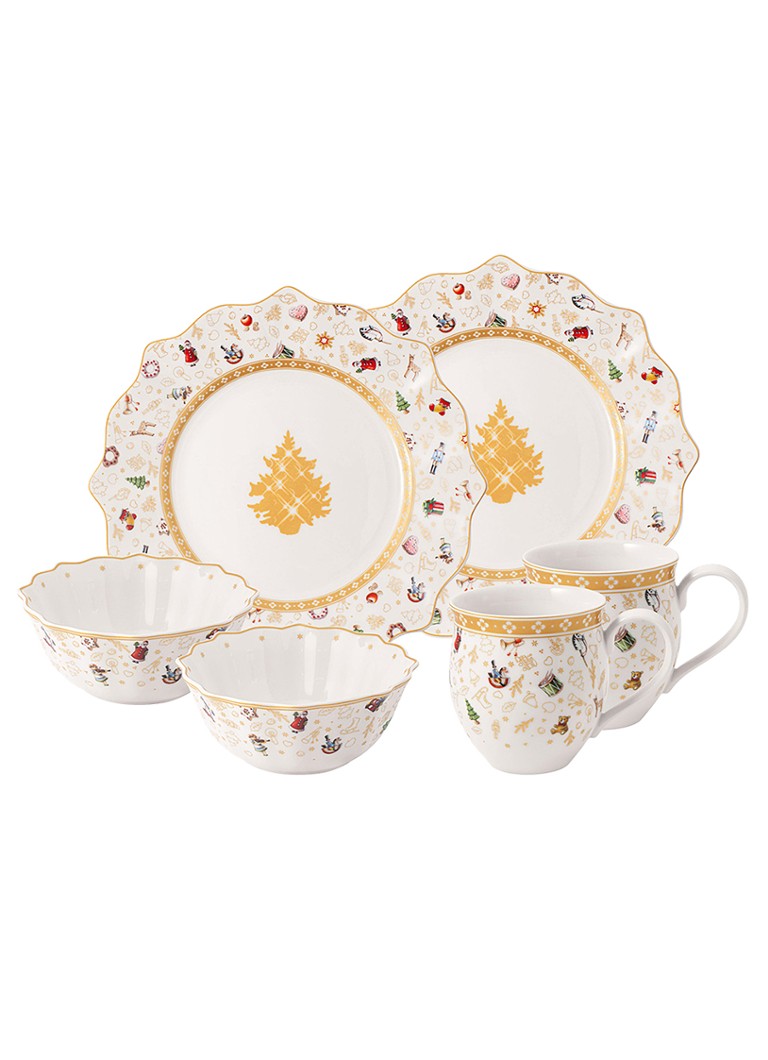 Villeroy & Boch Toy's Delight kerst serviesset 6-delig Gebroken wit - Deal