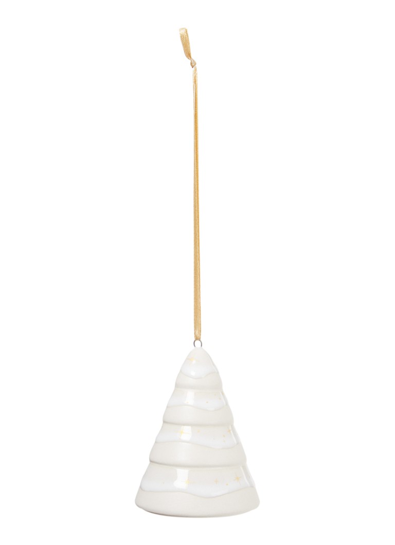 Villeroy & Boch Winter Glow Dennenboom kersthanger 7,5 cm Gebroken wit - Deal