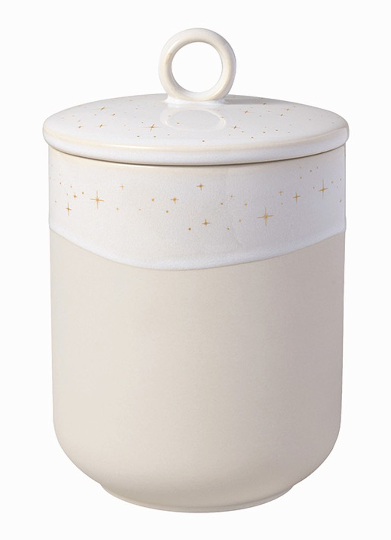 Villeroy & Boch Winter Glow opbergpot ø12 x 18,5 cm Beige - Deal