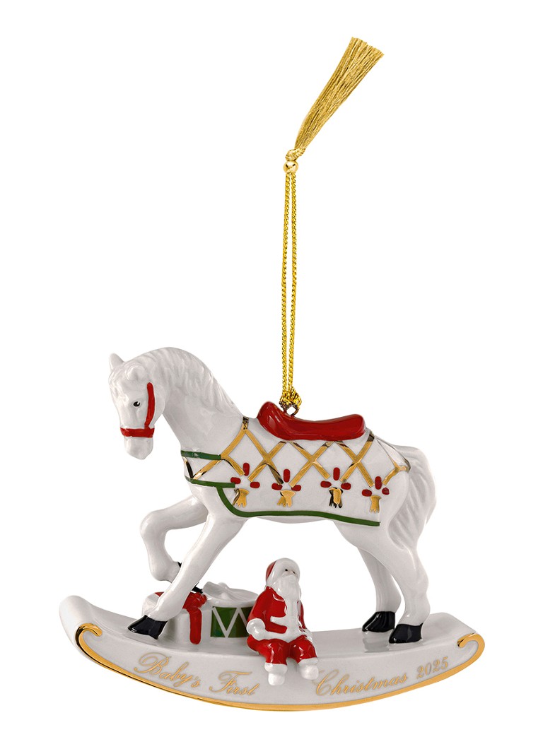 Villeroy & Boch Schommelpaard 2025 kersthanger 10,9 cm Gebroken wit - Deal