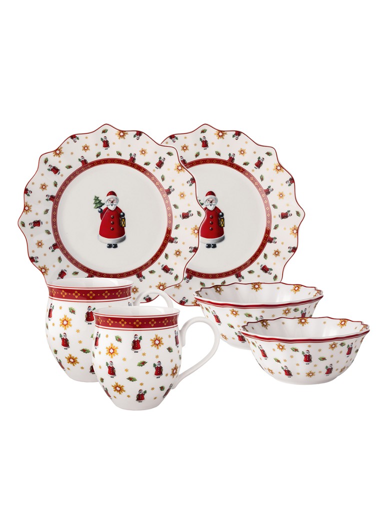 Villeroy & Boch Toy's Delight Santa serviesset 6-delig Gebroken wit - Deal