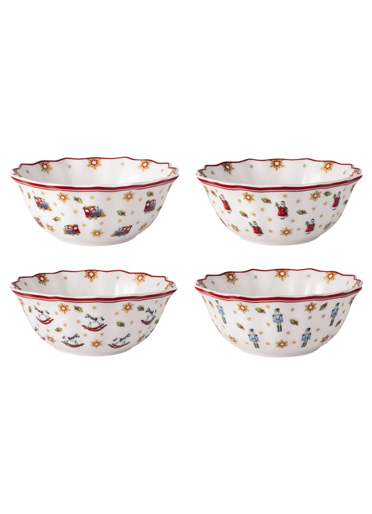 Villeroy & Boch Toy's Delight kom 14,9 cm set van 4 Gebroken wit - Deal