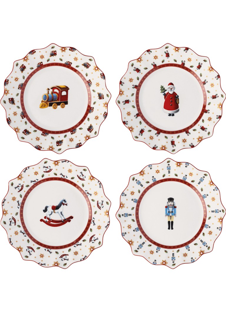 Villeroy & Boch Toy's Delight dinerbord 24,4 cm set van 4 Gebroken wit - Deal